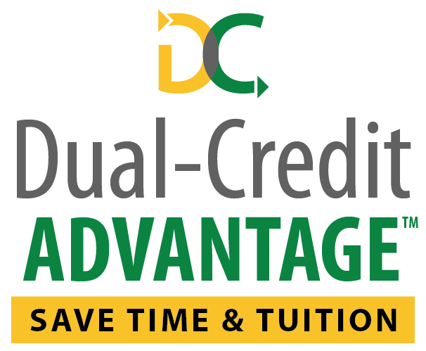 Graphic of Dual Credit Advantage: Save Time and Tuition