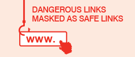 Dangerous links marked as safe